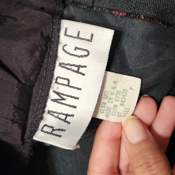 Vintage Rampage Floral Velvet Formal Strapless Bodycon Mini Party Dress - Picture 5 of 8